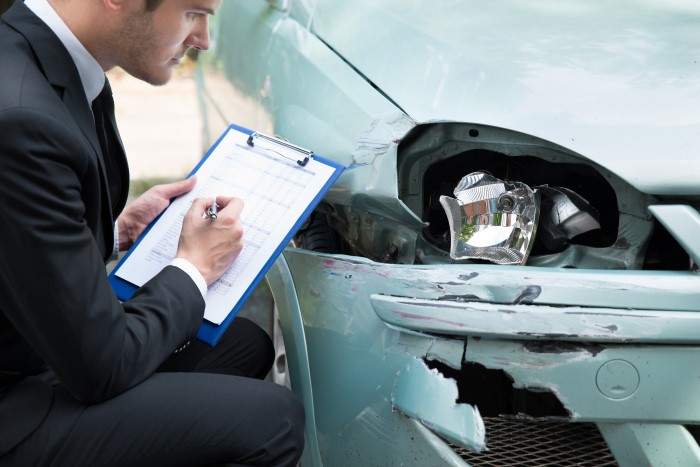 Insurance assessor and car