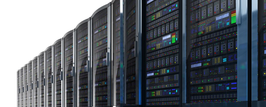 Row of network servers